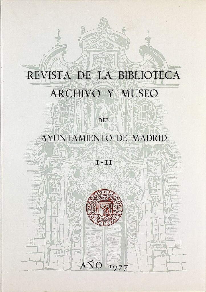 Miniatura de Revista de la biblioteca, archivo y museo. 1977. Números 1 y 2