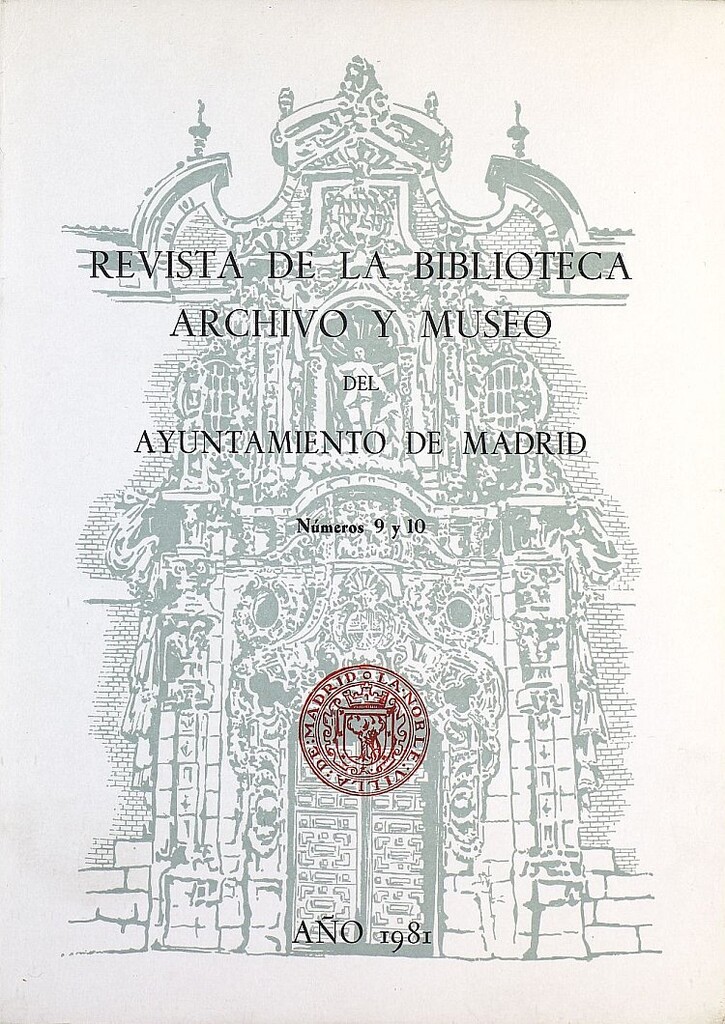 Miniatura de Revista de la biblioteca, archivo y museo. 1981. Números 9 y 10