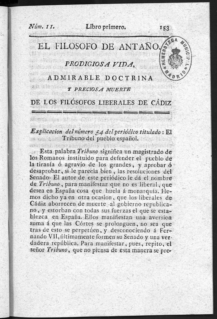 Miniatura de Prodigiosa vida, admirable doctrina, preciosa muerte de los venerables hermanos los filósofos liberales de Cádiz... / por D.F.A. y B. Número 11