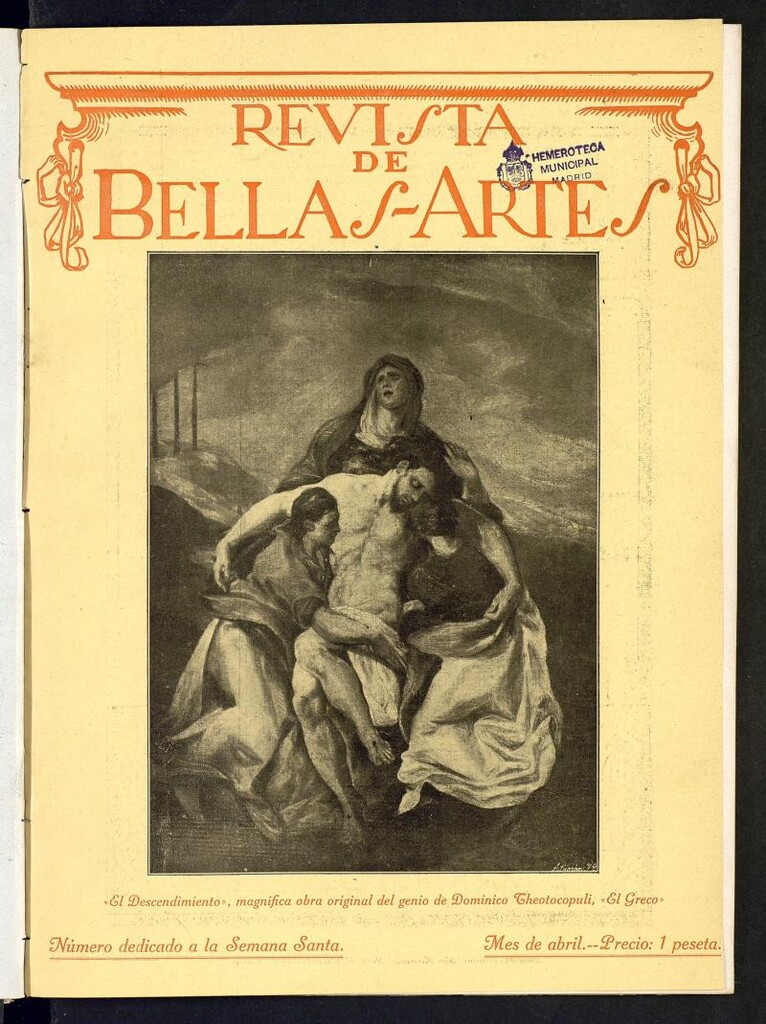Miniatura de Revista de Bellas Artes de abril de 1922. Número 6
