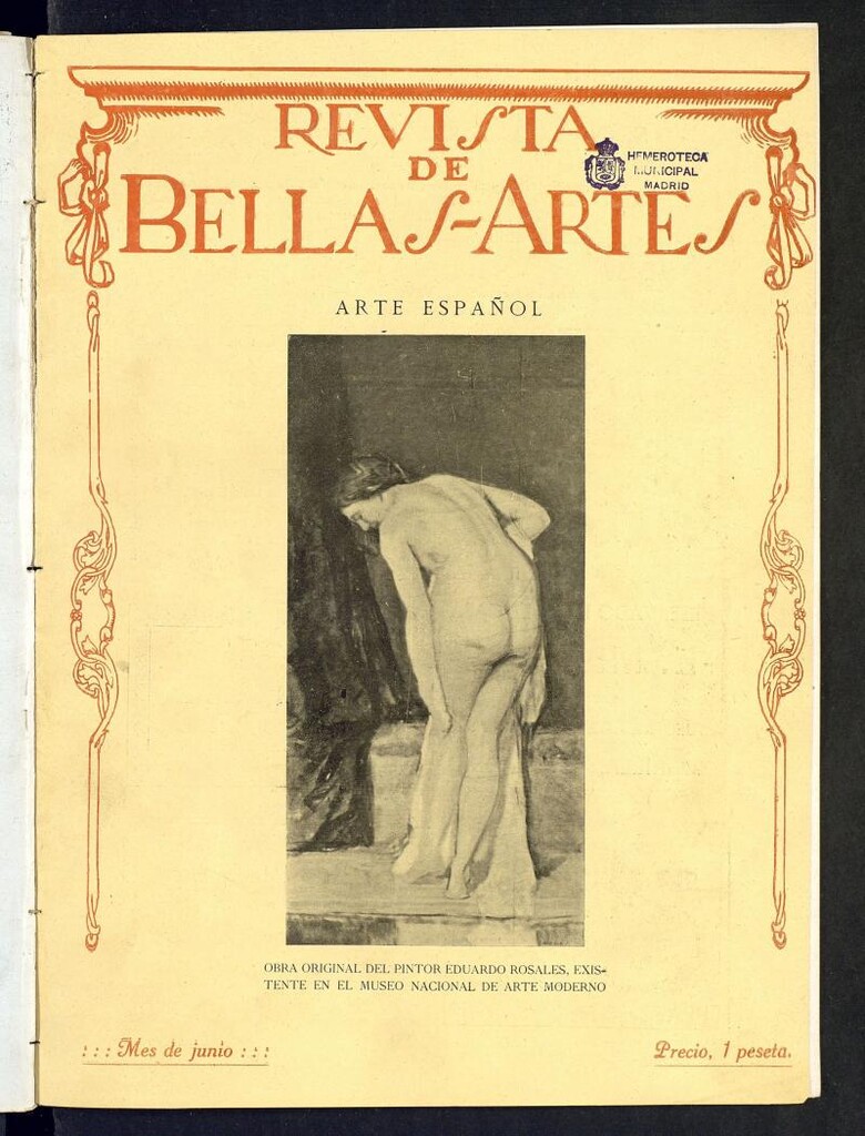 Miniatura de Revista de Bellas Artes de junio de 1922. Número 8