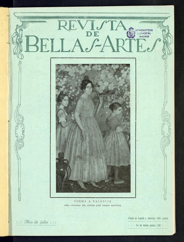 Miniatura de Revista de Bellas Artes de julio de 1922. Número 9