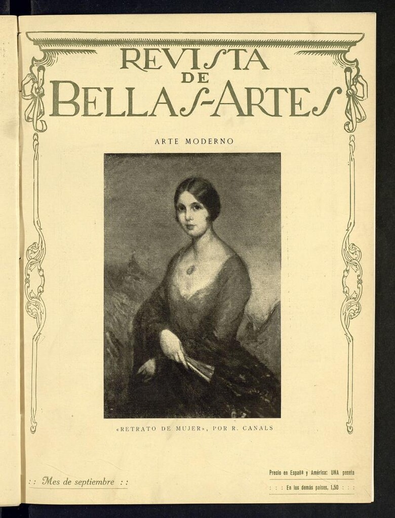 Miniatura de Revista de Bellas Artes de septiembre de 1922. Número 11