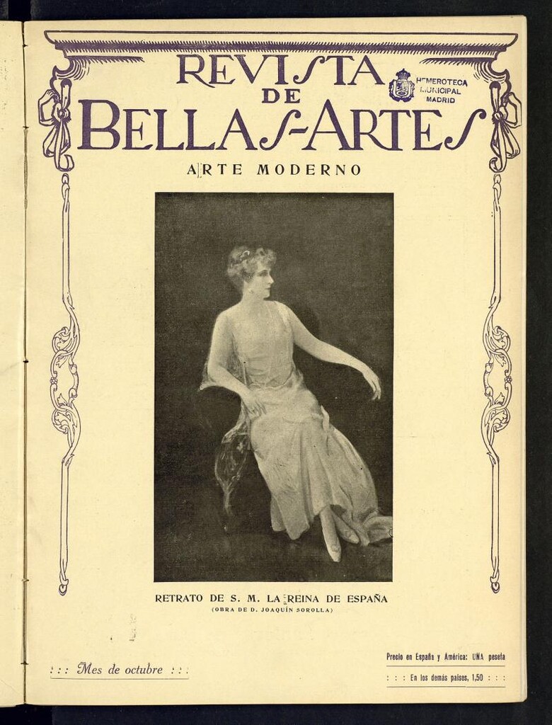 Miniatura de Revista de Bellas Artes de octubre de 1922. Número 12