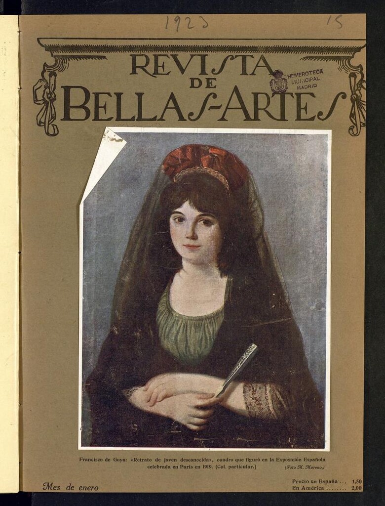 Miniatura de Revista de Bellas Artes de enero de 1923. Número 15