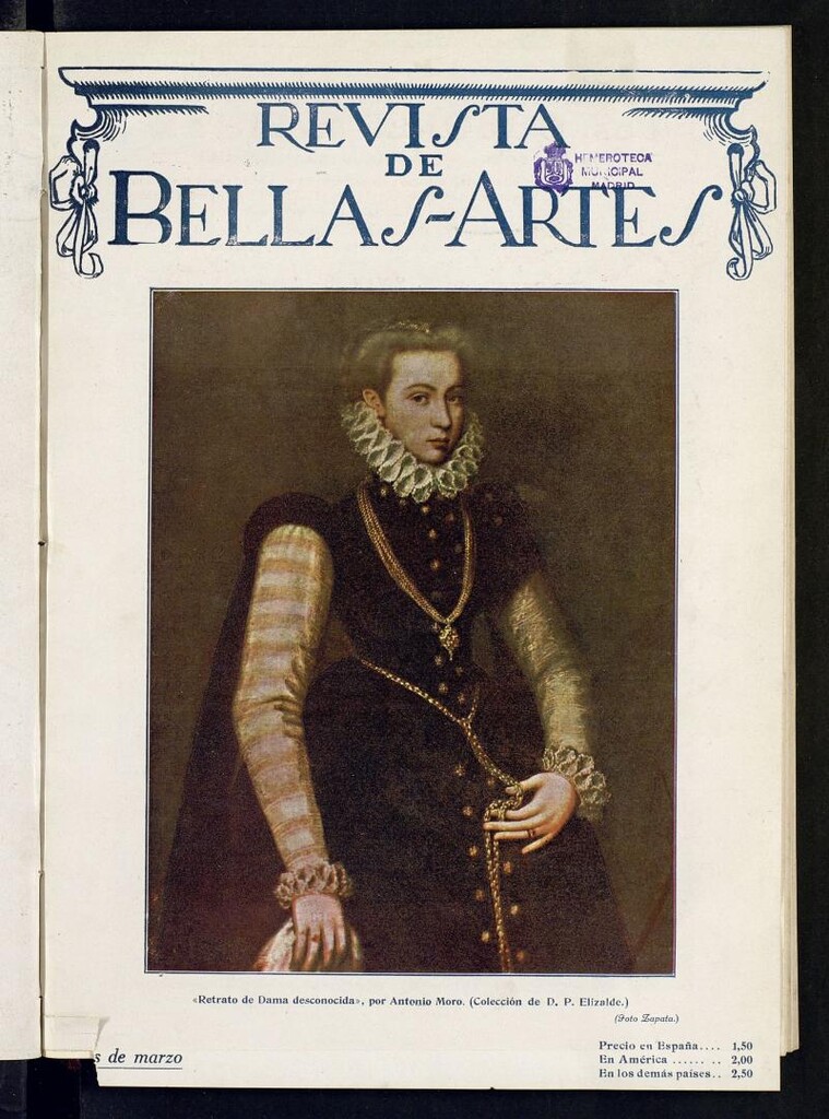 Miniatura de Revista de Bellas Artes de marzo de 1923. Número 17