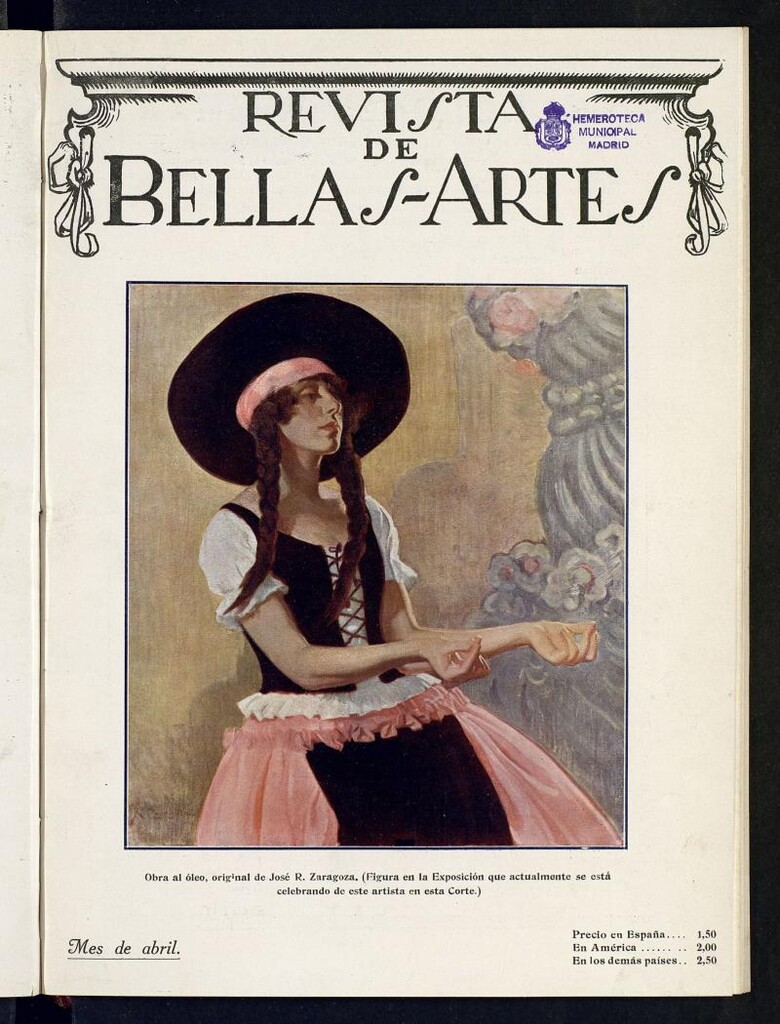Miniatura de Revista de Bellas Artes de abril de 1923. Número 18