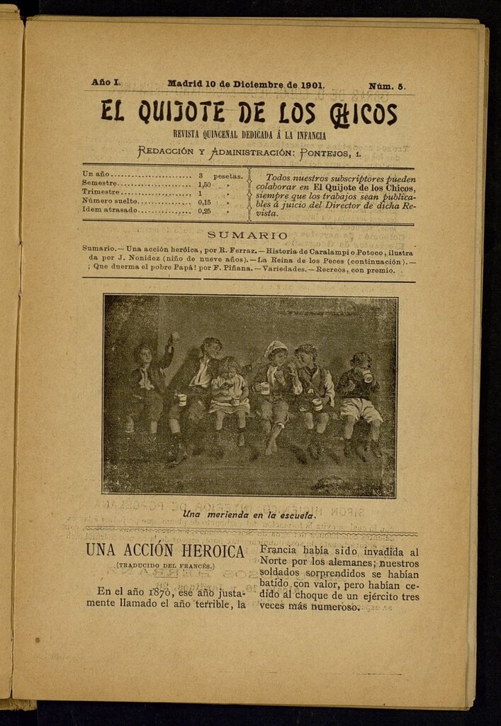 Miniatura de El Quijote de los Chicos de 10 de diciembre de 1901, nº 5