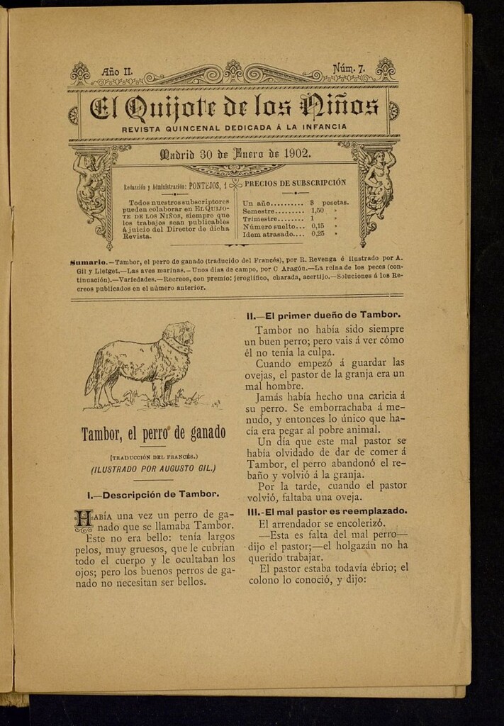 Miniatura de El Quijote de los Chicos de 30 de enero de 1902, nº 7