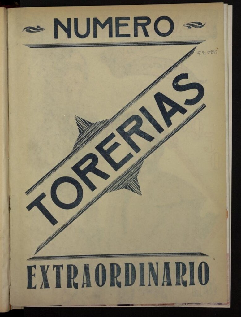 Miniatura de Torerías del 23 de marzo de 1930, nº 520 bis. Número especial
