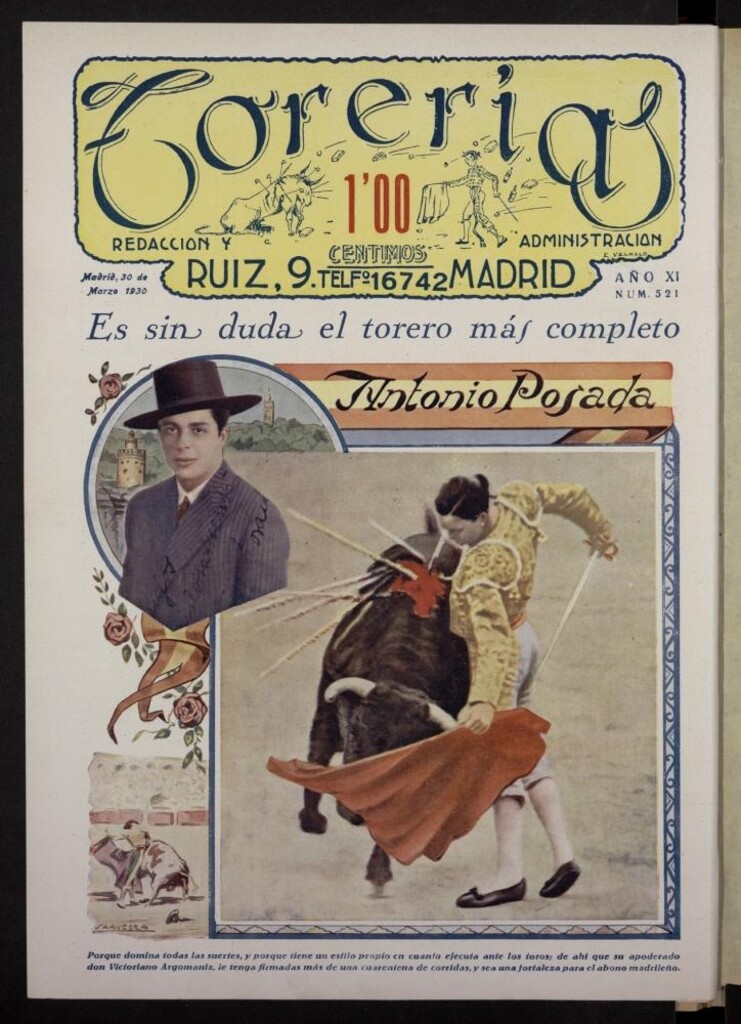 Miniatura de Torerías del 30 de marzo de 1930, nº 521
