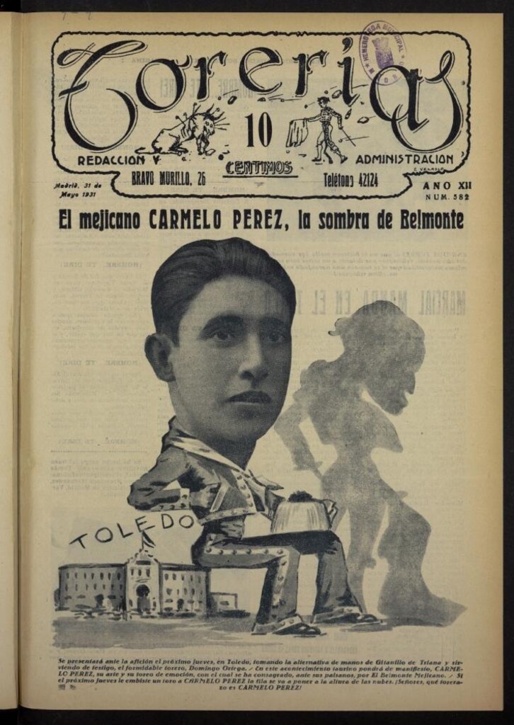Miniatura de Torerías del 31 de mayo de 1931, nº 582