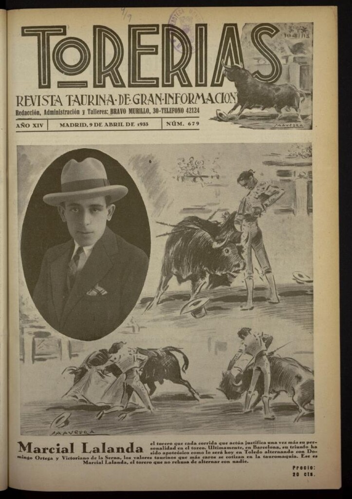 Miniatura de Torerías del 9 de abril de 1933, nº 679