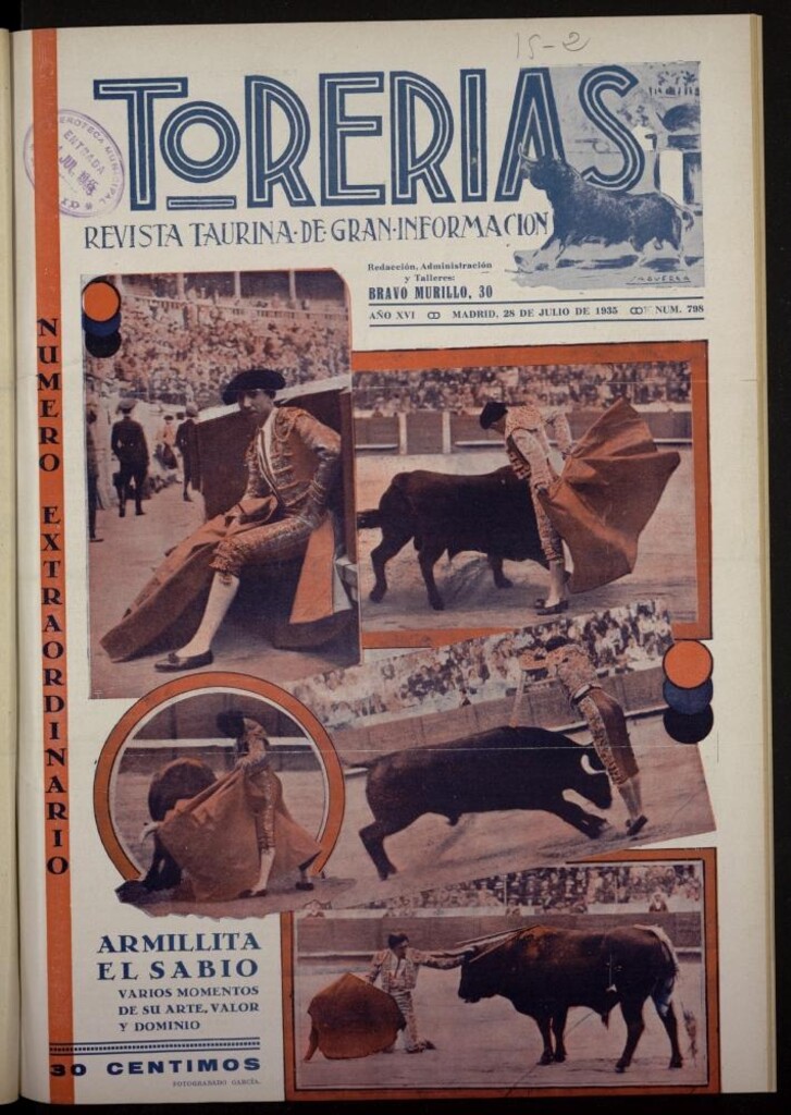 Miniatura de Torerías del 28 de julio de 1935, nº 798