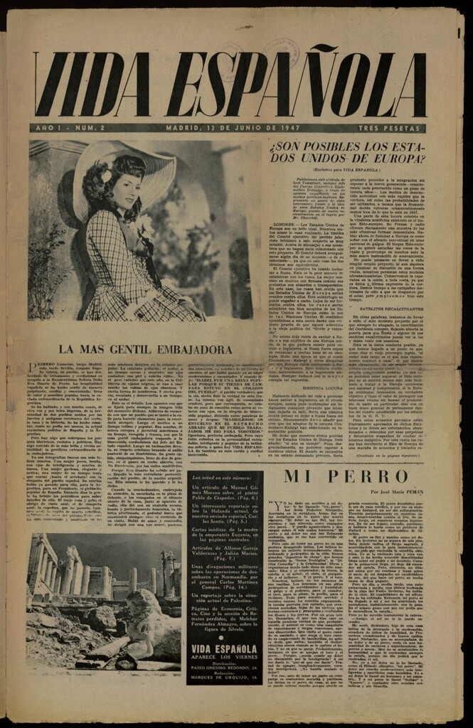 Miniatura de Vida Española del 13 de junio de 1947, nº 2