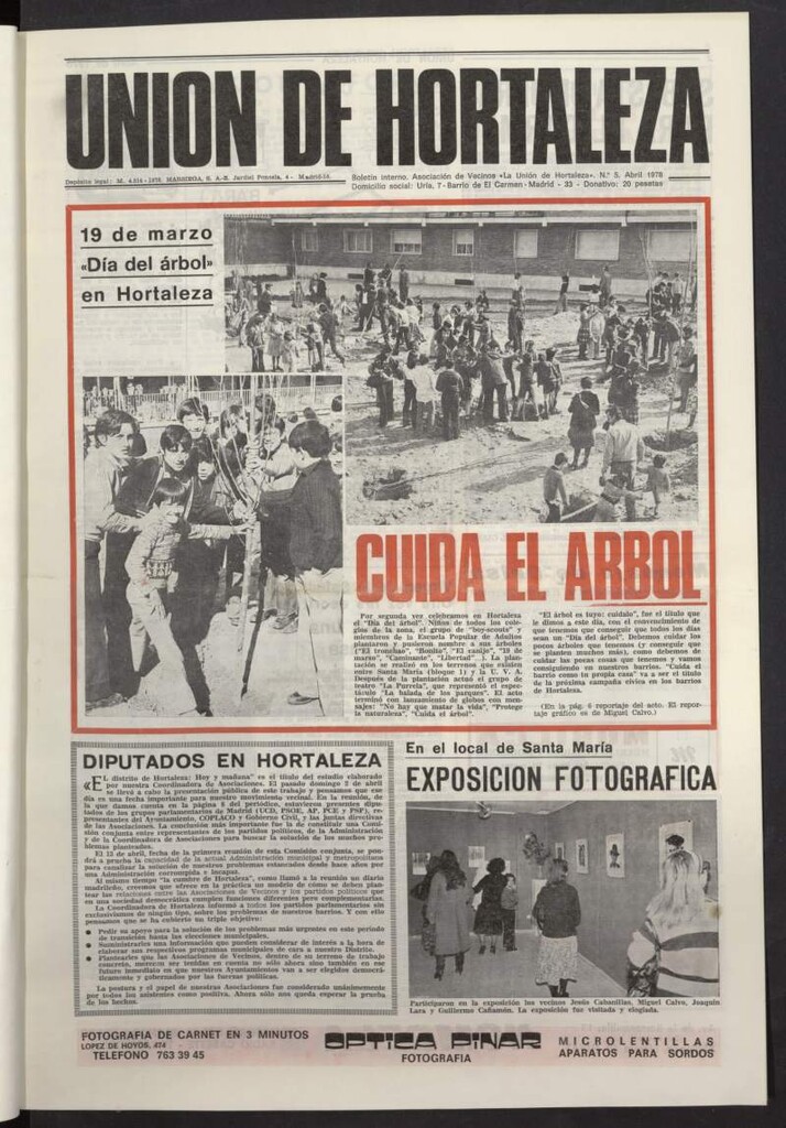 Miniatura de La Unión de Hortaleza de abril de 1978, nº 5