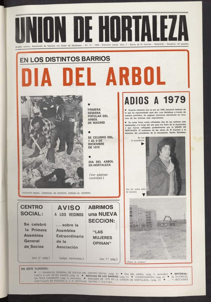 Miniatura de La Unión de Hortaleza de diciembre de 1979, nº 17