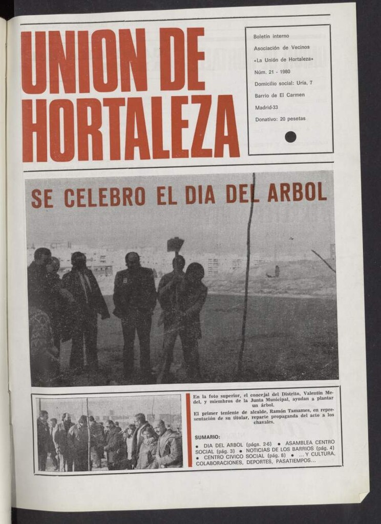 Miniatura de La Unión de Hortaleza de diciembre de 1980, nº 21