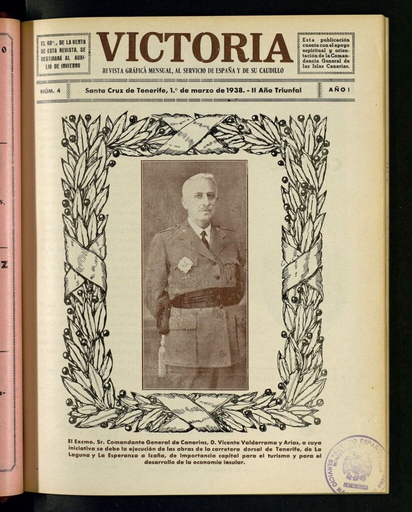 Miniatura de Victoria : revista mensual, al servicio de España y su Caudillo de marzo de 1938, nº 4