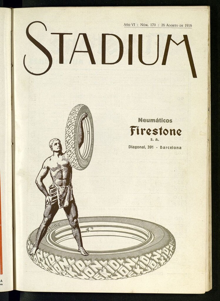 Miniatura de Stadium: revista ilustrada técnica y deportiva del 26 de agosto de 1916, nº 170