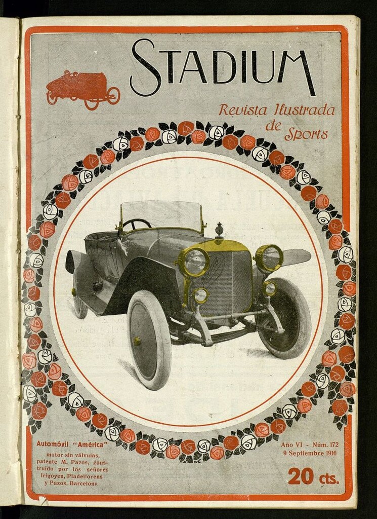 Miniatura de Stadium: revista ilustrada técnica y deportiva del 9 de septiembre de 1916, nº 172