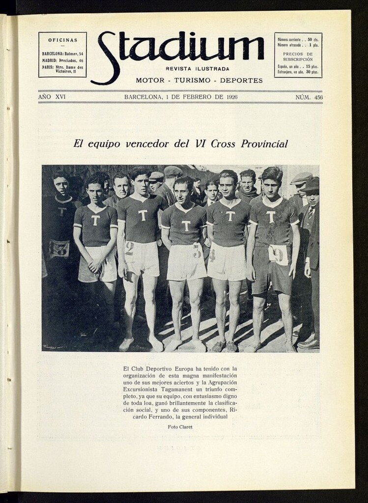 Miniatura de Stadium: revista ilustrada técnica y deportiva del 1 de febrero de 1926, nº 456