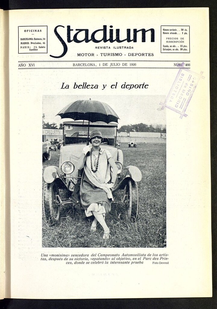 Miniatura de Stadium: revista ilustrada técnica y deportiva del 1 de julio de 1926, nº 466