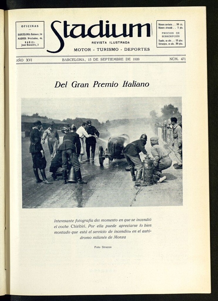 Miniatura de Stadium: revista ilustrada técnica y deportiva del 15 de septiembre de 1926, nº 471