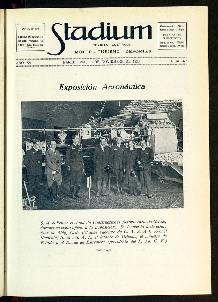 Miniatura de Stadium: revista ilustrada técnica y deportiva del 15 de noviembre de 1926, nº 475