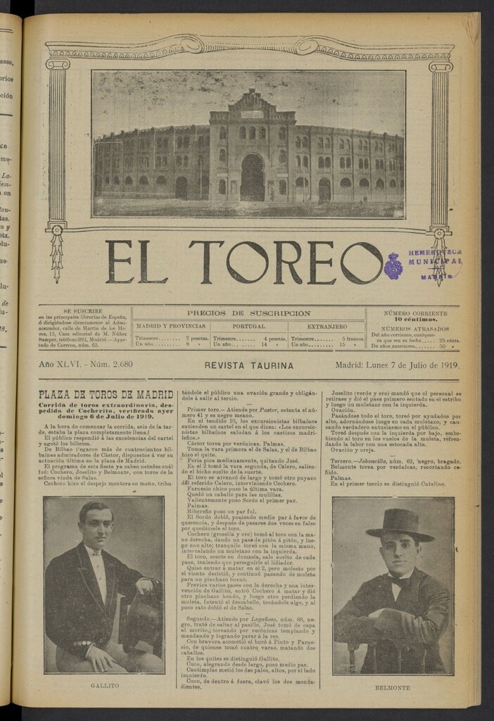 Miniatura de Águilas: Diario Nacional-Sindicalista del 8 de junio de 1937, nº 159