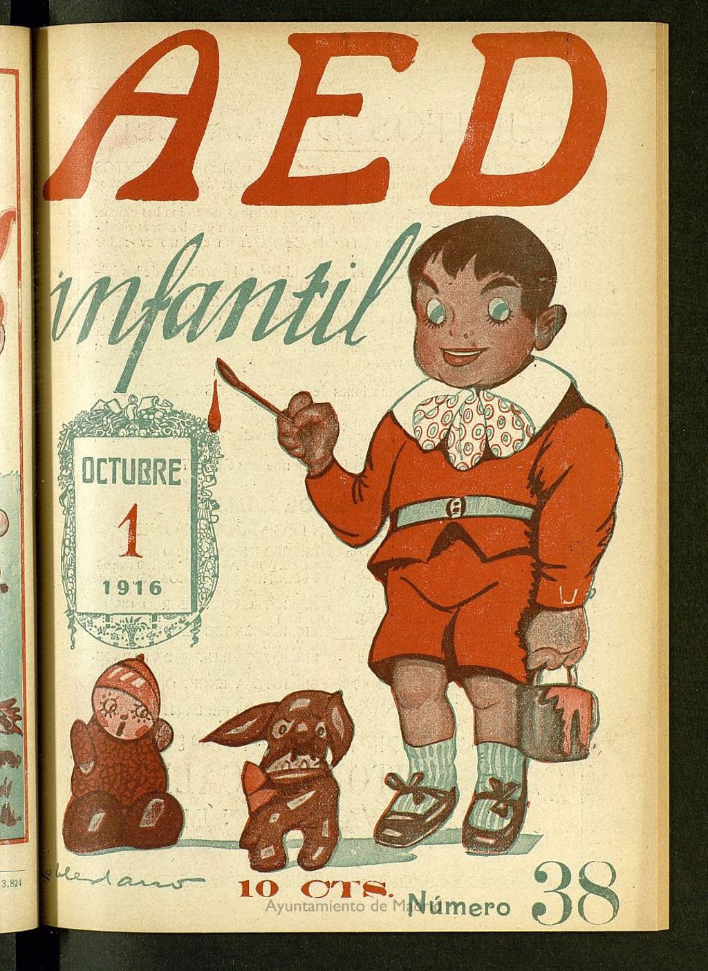 Miniatura de A.E.D. Infantil : revista semanal ilustrada del 1 de octubre de 1916, nº 38