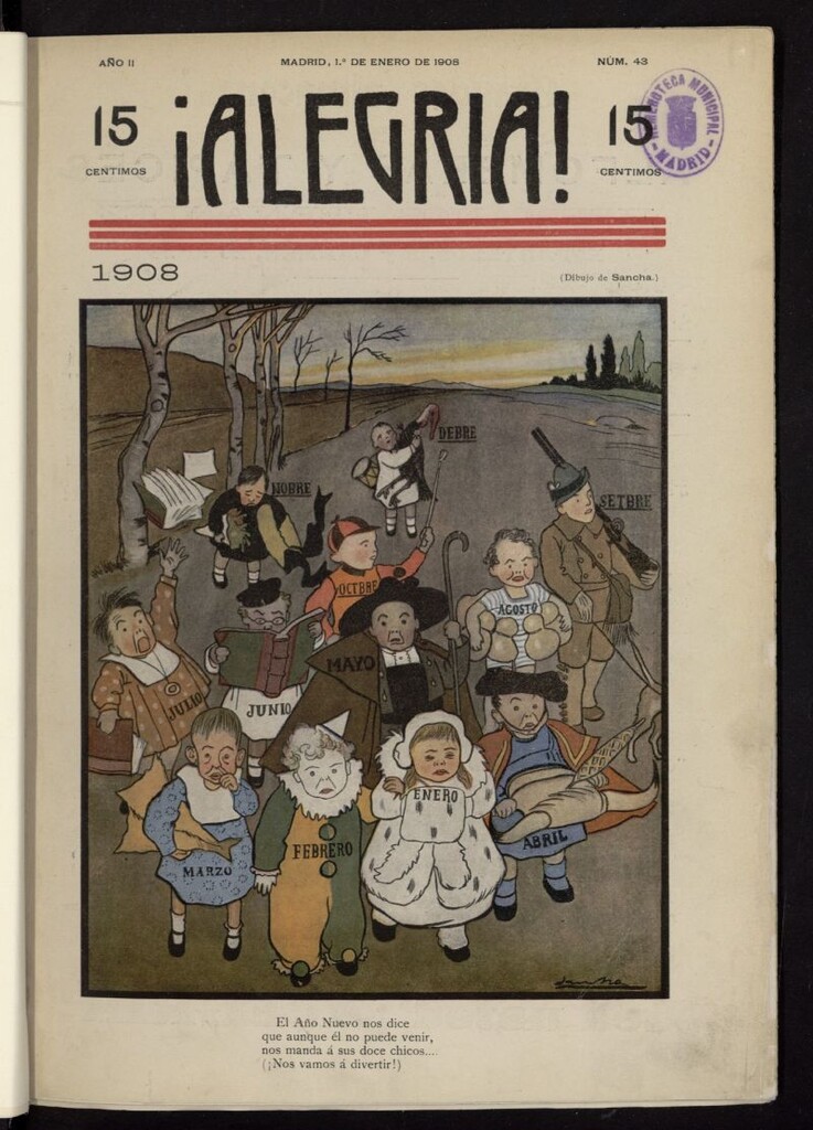 Miniatura de ¡Alegría! del 1 de enero de 1908, nº 43