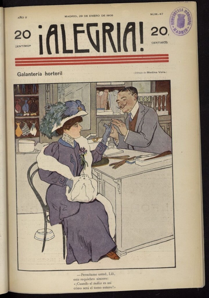 Miniatura de ¡Alegría! del 29 de enero de 1908, nº 47