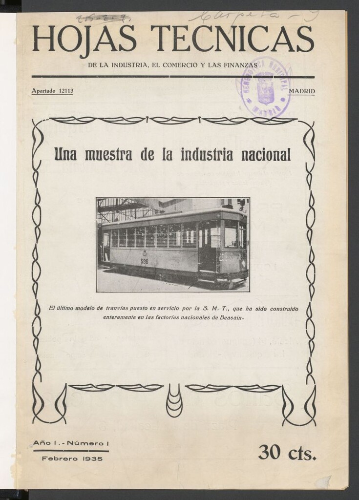 Miniatura de Hojas técnicas de la industria, el comercio y las finanzas