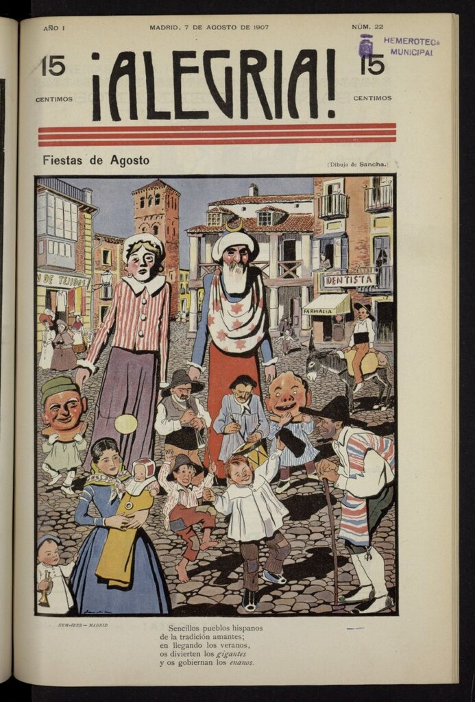 Miniatura de ¡Alegría! del 7 de agosto de 1907, nº 22