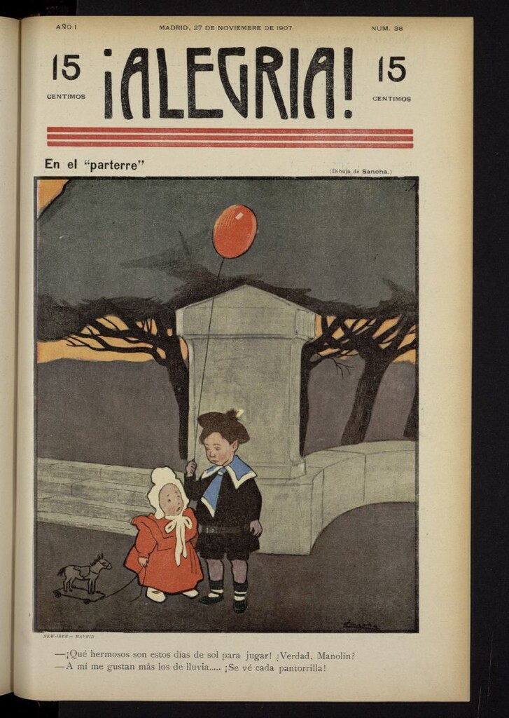 Miniatura de ¡Alegría! del 27 de noviembre de 1907, nº 38