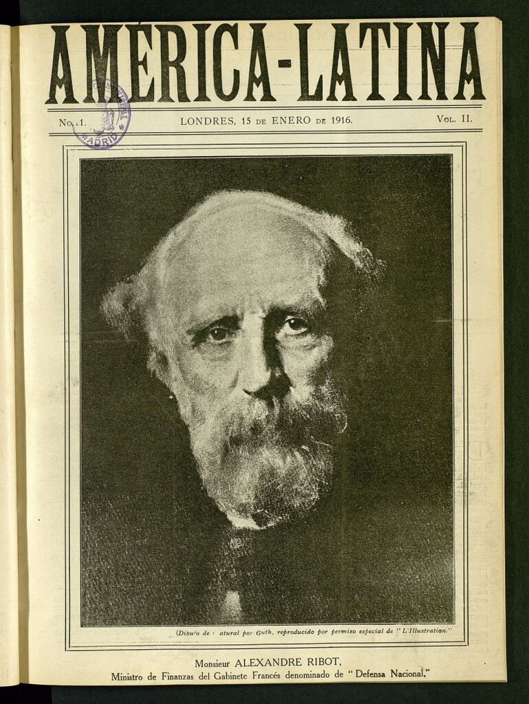 Miniatura de América-Latina del 15 de enero de 1916, nº 1