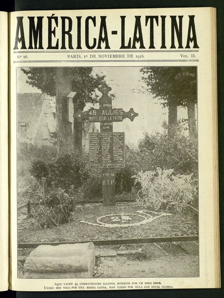 Miniatura de América-Latina del 1 de noviembre de 1916, nº 16