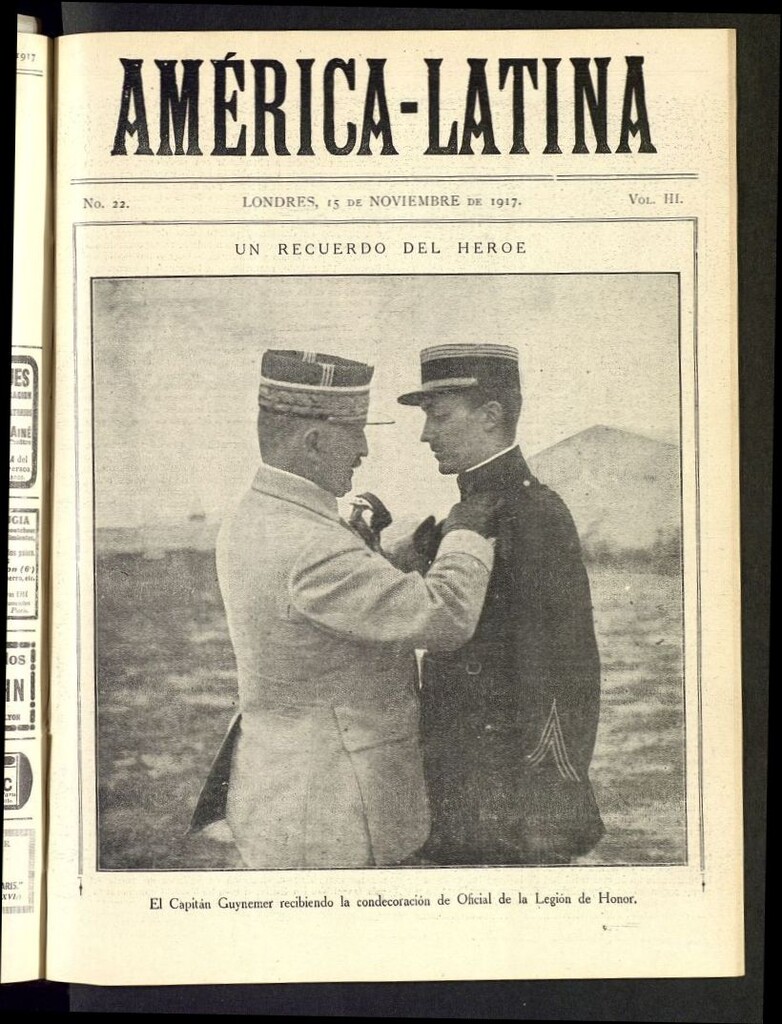 Miniatura de América-Latina del 15 de noviembre de 1917, nº 22