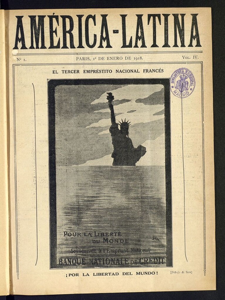 Miniatura de América-Latina del 1 de enero de 1918, nº 1