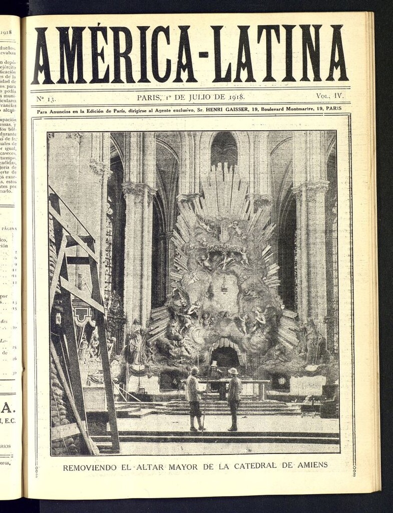 Miniatura de América-Latina del 1 de julio de 1918, nº 13