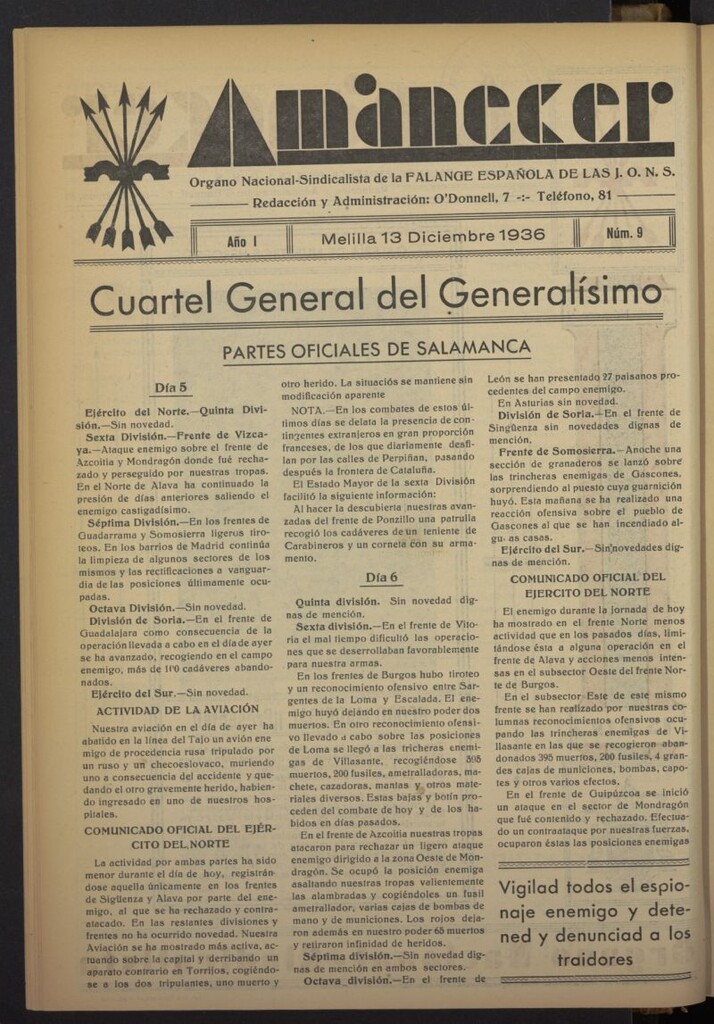 Miniatura de Amanecer del 13 de diciembre de 1936, nº 9