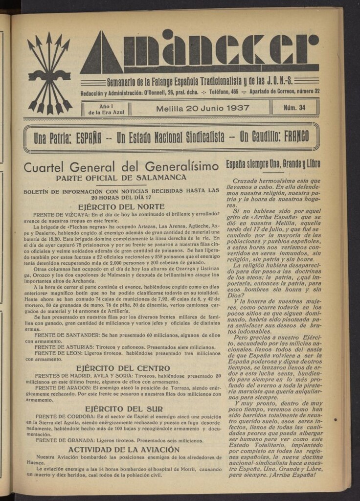Miniatura de Amanecer del 20 de junio de 1937, nº 34