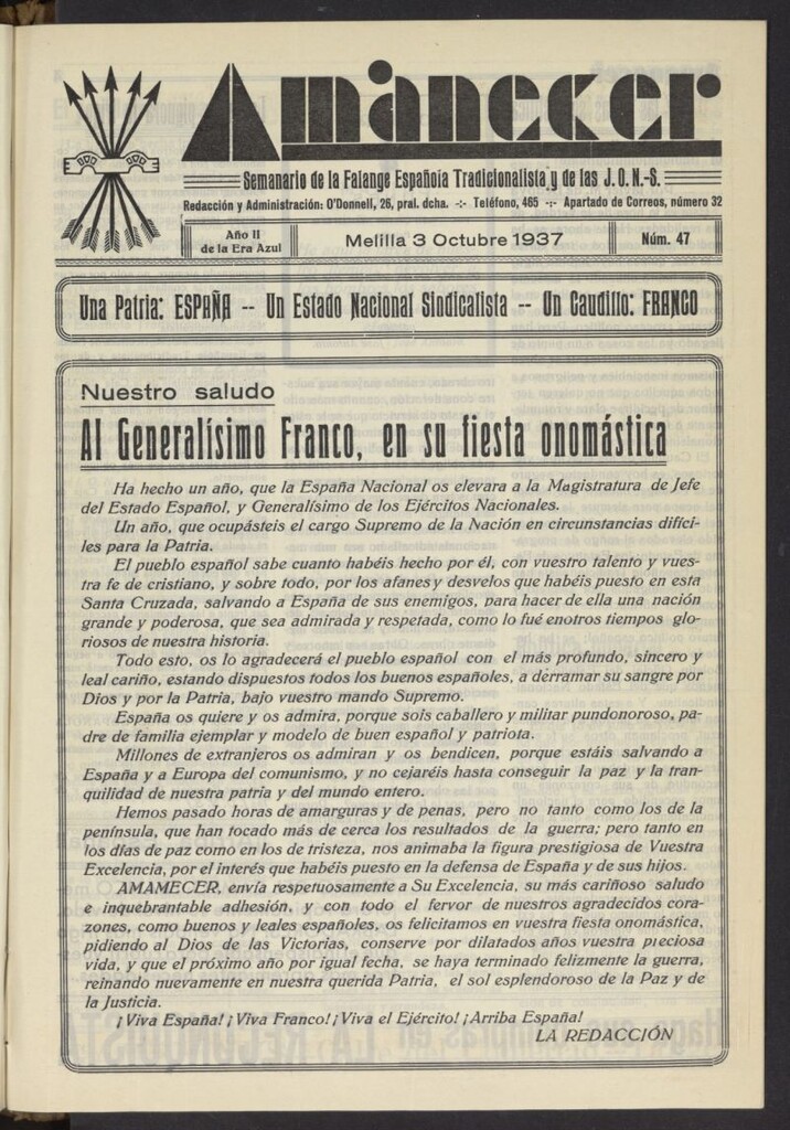 Miniatura de Amanecer del 3 de octubre de 1937, nº 47