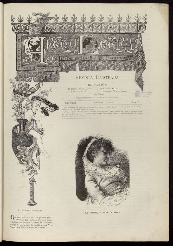 Miniatura de Arte y Letras: revista ilustrada del 1 de abril de 1883, nº 8