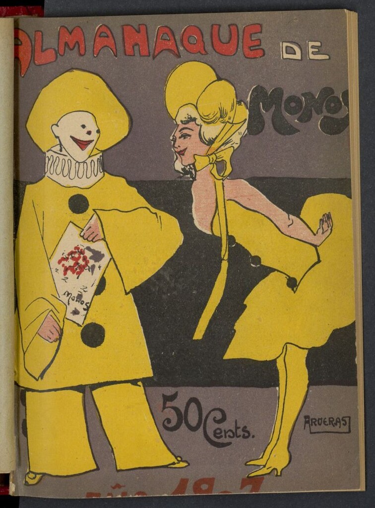 Miniatura de Almanaque del Semanario Humorístico "Monos" para 1907