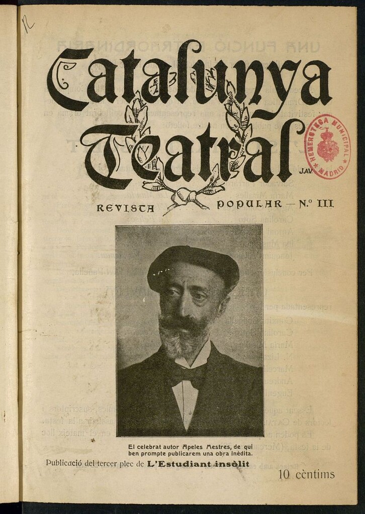 Miniatura de Catalunya Teatral. Nº 3