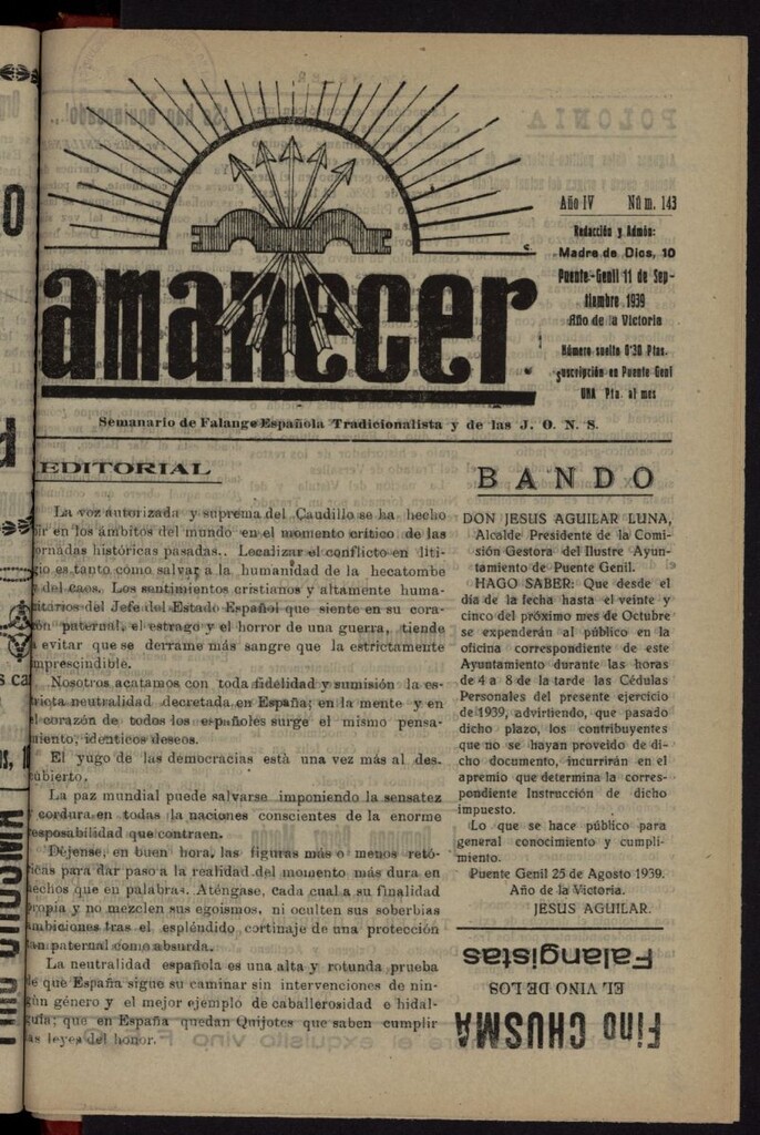 Miniatura de Amanecer del 11 de septiembre de 1939, nº 143