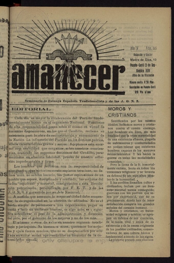 Miniatura de Amanecer del 25 de septiembre de 1939, nº 145