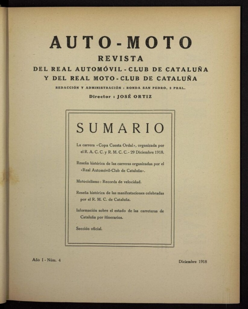 Miniatura de Auto-Moto de diciembre de 1918, nº 4